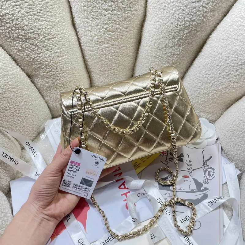 Chanel 25S Flap Gold Lambskin Bag AP5485 gold