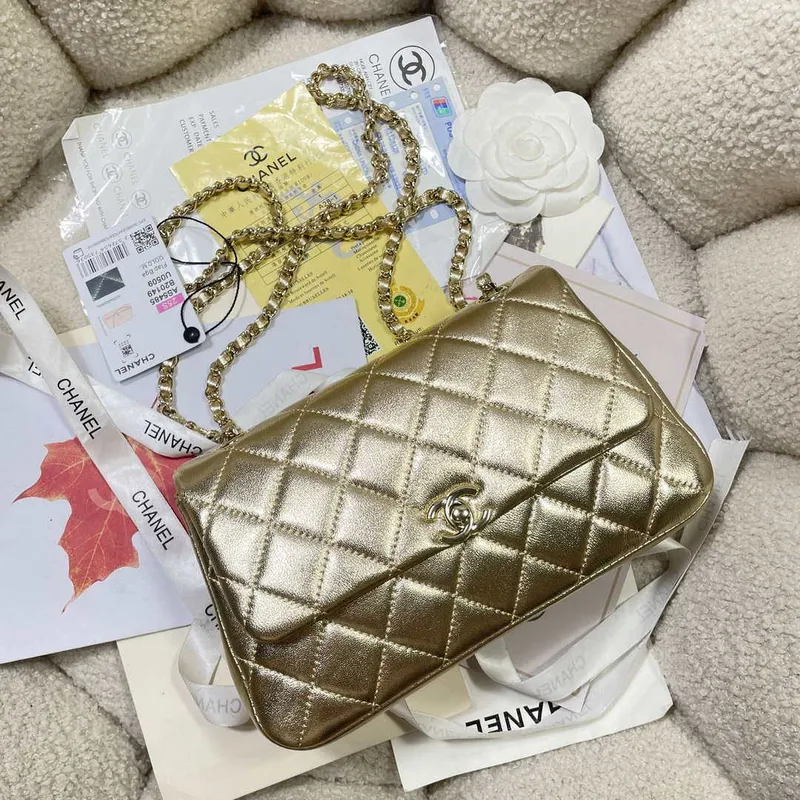 Chanel 25S Flap Gold Lambskin Bag AP5485 gold