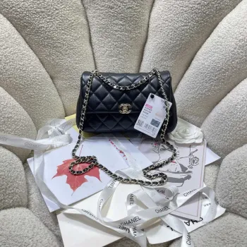Chanel 25S Flap Black Lambskin Bag AP5485 gold