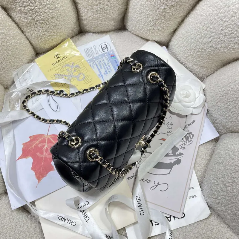 Chanel 25S Flap Black Lambskin Bag AP5485 gold
