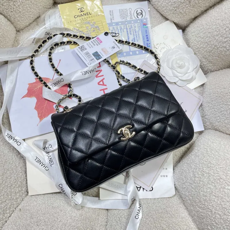 Chanel 25S Flap Black Lambskin Bag AP5485 gold
