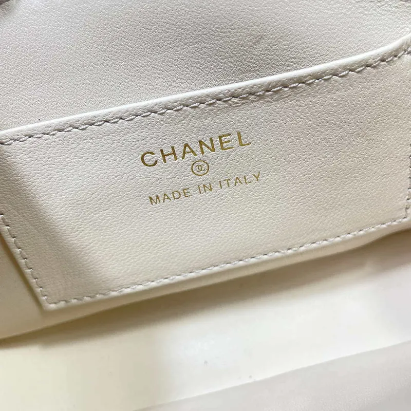 Chanel AP4592 25S Mini Flap White Lambskin gold