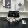 Chanel AP4592 25S Mini Flap Black Lambskin gold