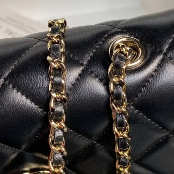 Chanel AP4592 25S Mini Flap Black Lambskin gold