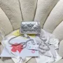 Chanel AP4593 25S Mini Flap Silver Lambskin with Silver Hardware