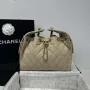 Chanel AS5293 Small Hobo Calfskin & Gold Tone Metal Apricot