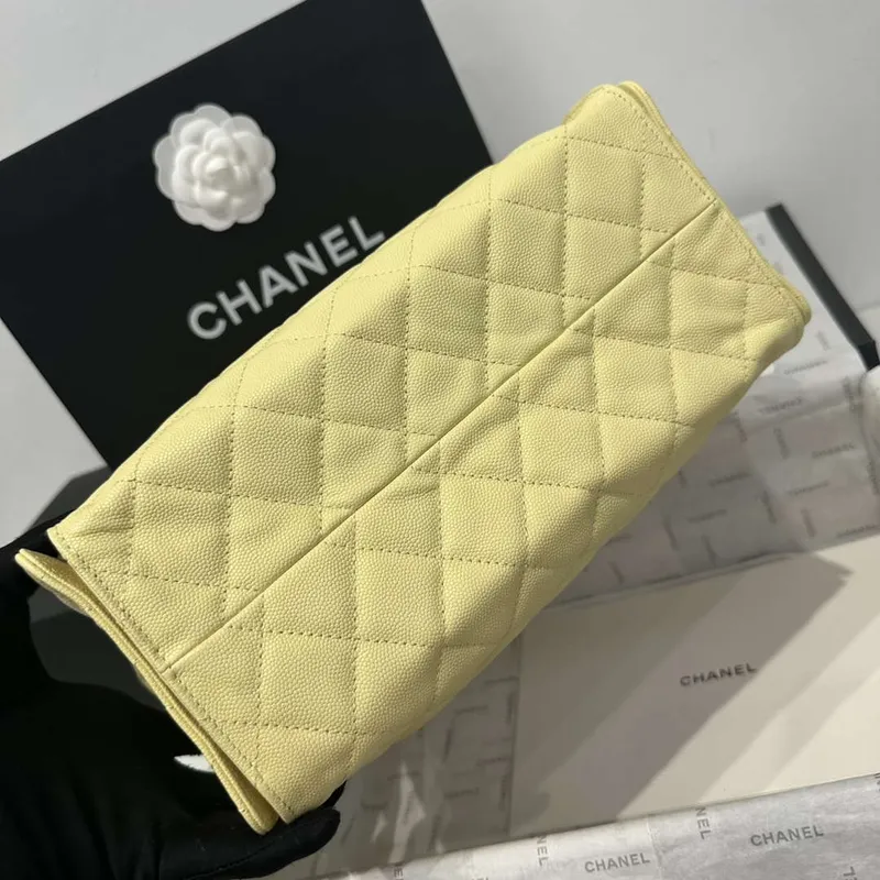 Chanel AS5293 Small Hobo Calfskin & Gold Tone Metal Yellow
