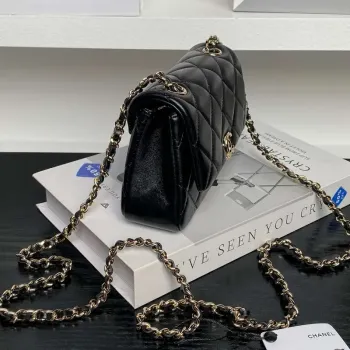 Chanel AP4593 25S Mini Flap Lambskin Black gold