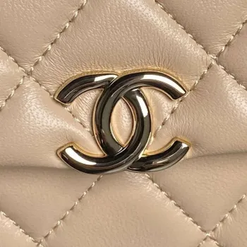 Chanel AP4593 25S Mini Flap Lambskin Apricot gold