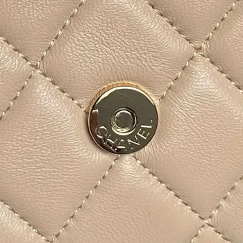 Chanel AP4593 25S Mini Flap Lambskin Apricot gold