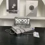 Chanel AP4592 25S Mini Flap Lambskind Silver