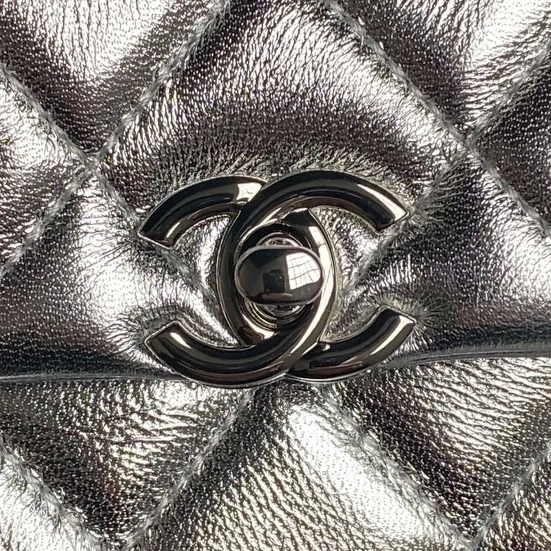 Chanel AP4592 25S Mini Flap Lambskind Silver