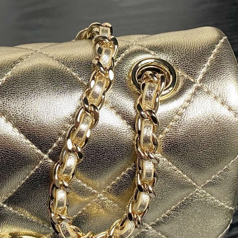 Chanel AP4592 25S Mini Flap Lambskin Gold