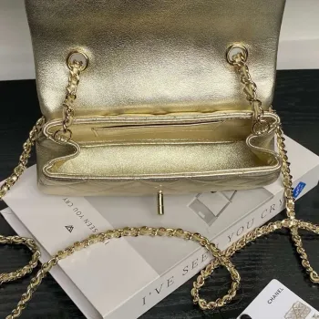 Chanel AP4592 25S Mini Flap Lambskin Gold