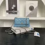 Chanel AP4592 25S Mini Flap Lambskin Blue gold