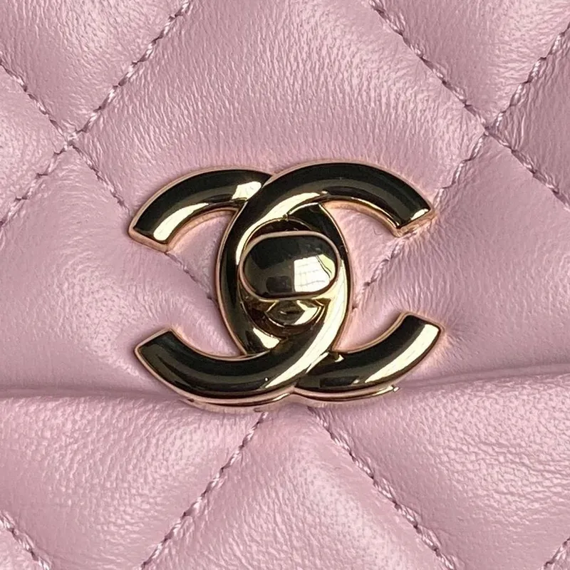 Chanel AP4592 25S Mini Flap Lambskin Pink gold