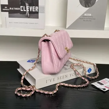 Chanel AP4592 25S Mini Flap Lambskin Pink gold