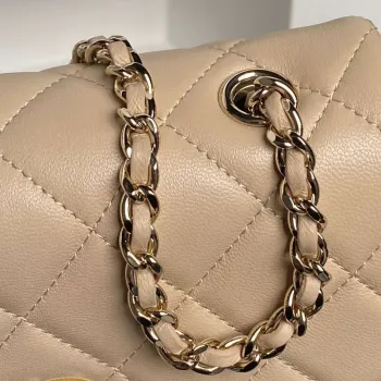 Chanel AP4592 25S Mini Flap Lambskin Apricot gold