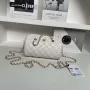 Chanel Ap4515 Clutch With Chain in Lambskin gold White
