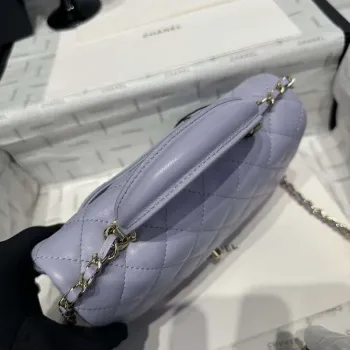 Chanel AS2431 Mini Classic Handbag With Top Handle Lambskin CC19018