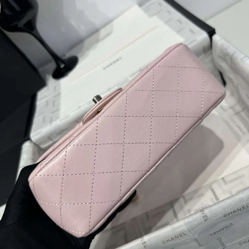 Chanel AS2431 Mini Classic Handbag With Top Handle Lambskin CC19017