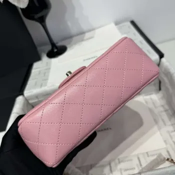 Chanel AS2431 Mini Classic Handbag With Top Handle Lambskin CC19016