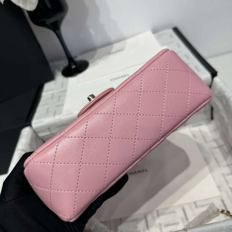 Chanel AS2431 Mini Classic Handbag With Top Handle Lambskin CC19016