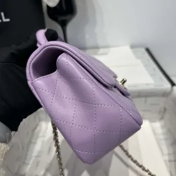 Chanel AS2431 Mini Classic Handbag With Top Handle Lambskin CC19015