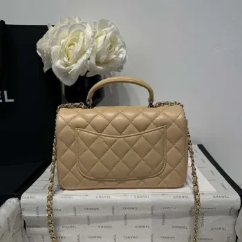 Chanel AS2431 Mini Classic Handbag With Top Handle Lambskin CC19013
