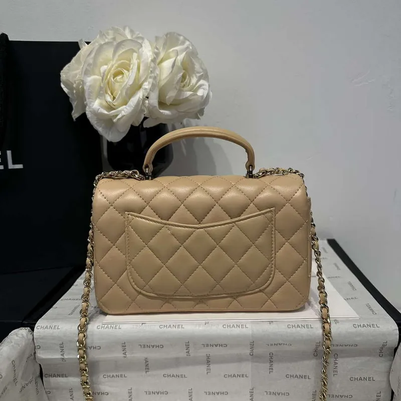 Chanel AS2431 Mini Classic Handbag With Top Handle Lambskin CC19013