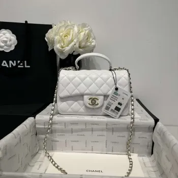 Chanel AS2431 Mini Classic Handbag With Top Handle Lambskin CC19009
