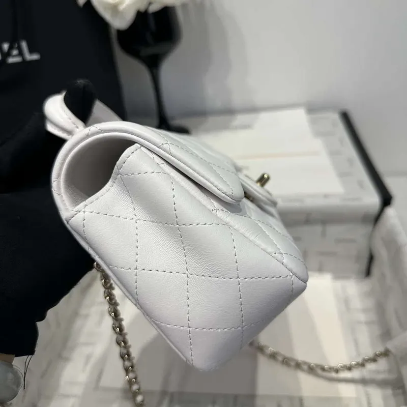 Chanel AS2431 Mini Classic Handbag With Top Handle Lambskin CC19009