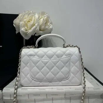 Chanel AS2431 Mini Classic Handbag With Top Handle Lambskin CC19009