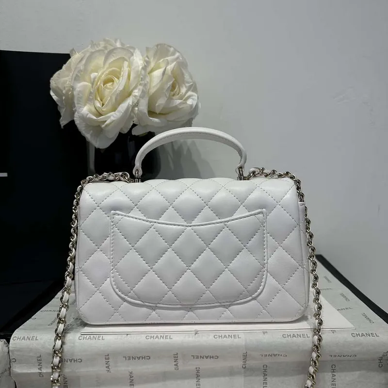 Chanel AS2431 Mini Classic Handbag With Top Handle Lambskin CC19009