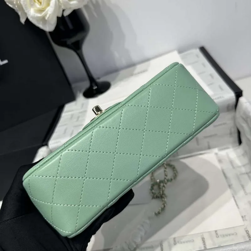 Chanel AS2431 Mini Classic Handbag With Top Handle Lambskin CC19008