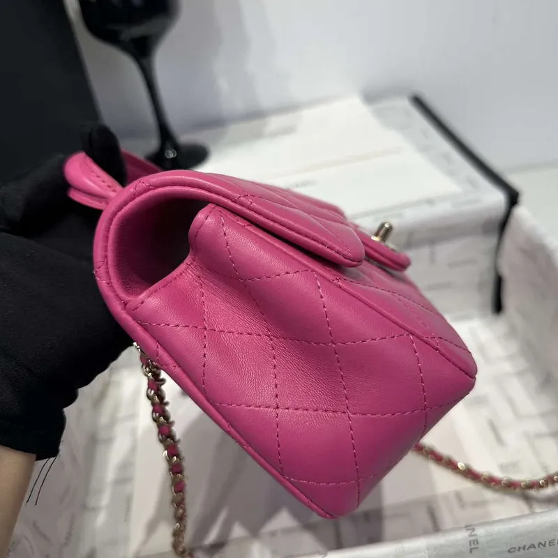 Chanel AS2431 Mini Classic Handbag With Top Handle Lambskin CC19007