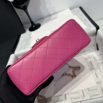 Chanel AS2431 Mini Classic Handbag With Top Handle Lambskin CC19007