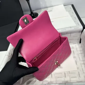 Chanel AS2431 Mini Classic Handbag With Top Handle Lambskin CC19007