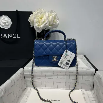 Chanel AS2431 Mini Classic Handbag With Top Handle Lambskin CC19006