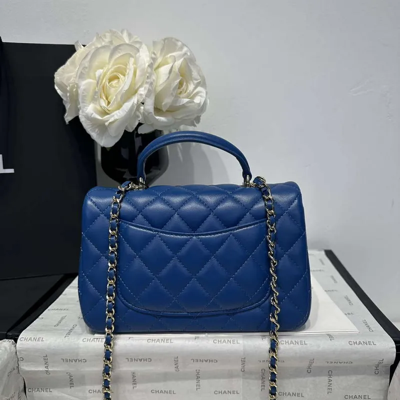 Chanel AS2431 Mini Classic Handbag With Top Handle Lambskin CC19006