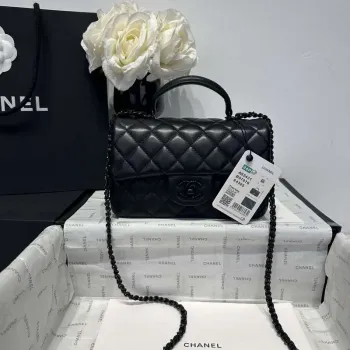 Chanel AS2431 Mini Classic Handbag With Top Handle Lambskin CC19005