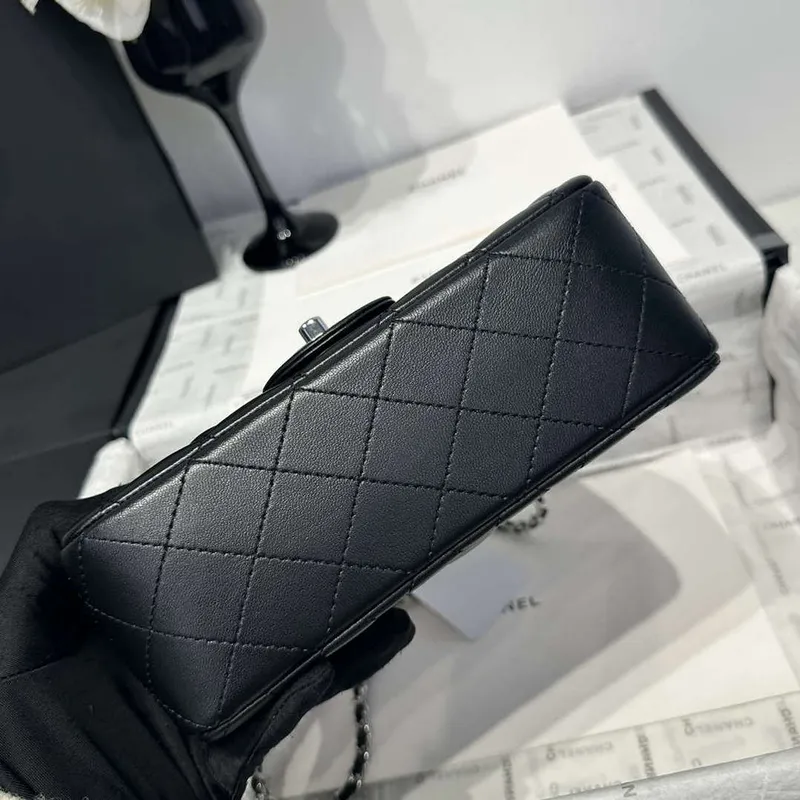 Chanel AS2431 Mini Classic Handbag With Top Handle Lambskin CC19004