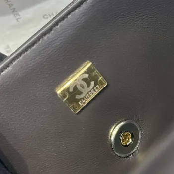 Chanel AS2431  Mini Classic Handbag With Top Handle Lambskin CC19003