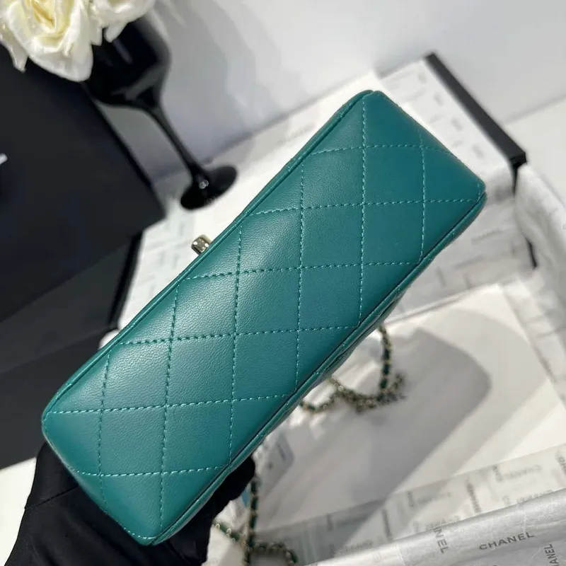 Chanel AS2431  Mini Classic Handbag With Top Handle Lambskin CC19002