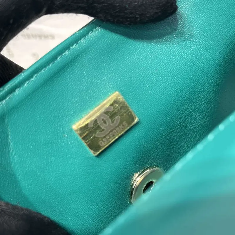 Chanel AS2431  Mini Classic Handbag With Top Handle Lambskin CC19002