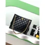 Chanel AS5303 Hobo Lambskin & Gold Tone Metal Black