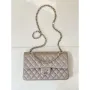 Chanel A01112 Flap Classic 11.12 Handbag Gray Lambskin Gold