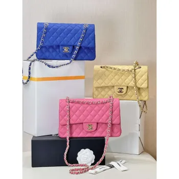 Chanel A01112 Flap Classic 11.12 Handbag Calfskin Pink