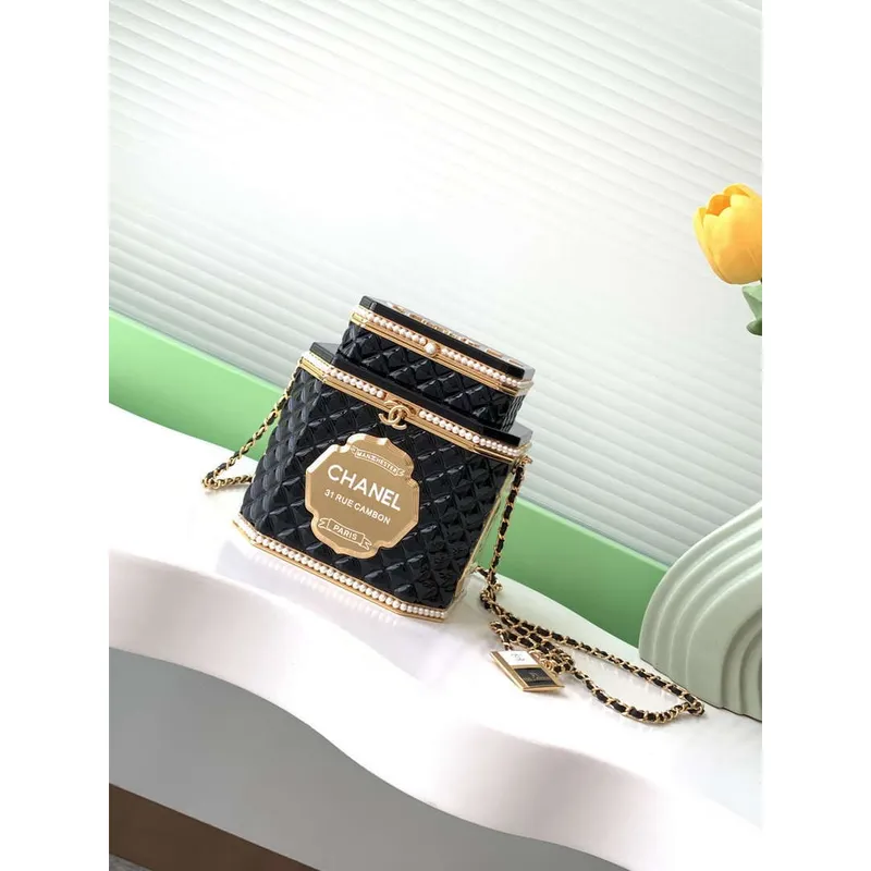 Chanel AS4954 Evening Small box tea can Black