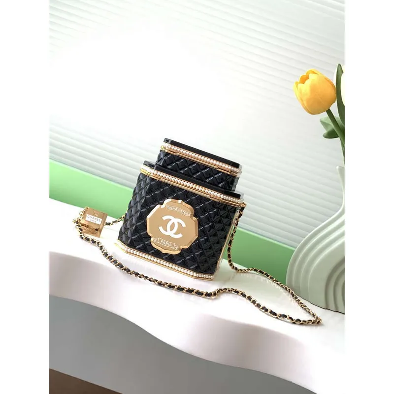 Chanel AS4954 Evening Small box tea can Black